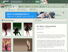 Tablet Screenshot of aeris-13.deviantart.com