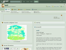 Tablet Screenshot of aouli.deviantart.com