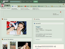 Tablet Screenshot of meggzie.deviantart.com