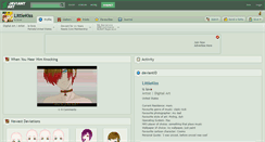 Desktop Screenshot of littlekiss.deviantart.com