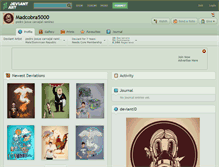 Tablet Screenshot of madcobra5000.deviantart.com