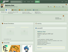Tablet Screenshot of makona-chan.deviantart.com