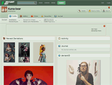Tablet Screenshot of kuma-bear.deviantart.com