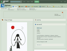 Tablet Screenshot of meiroun.deviantart.com