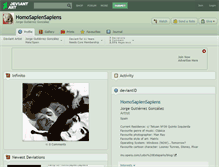 Tablet Screenshot of homosapiensapiens.deviantart.com