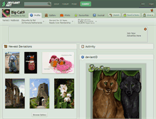 Tablet Screenshot of big-cat9.deviantart.com