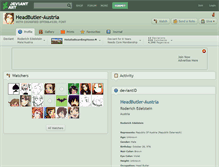 Tablet Screenshot of headbutler-austria.deviantart.com