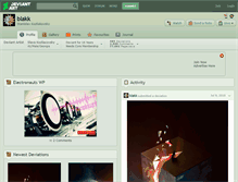 Tablet Screenshot of blakk.deviantart.com