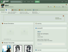 Tablet Screenshot of ddurr.deviantart.com