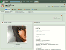Tablet Screenshot of crazywithme.deviantart.com