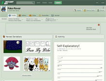 Tablet Screenshot of poke-power.deviantart.com