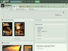 Tablet Screenshot of dakaktus.deviantart.com