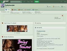 Tablet Screenshot of funkyicecube.deviantart.com