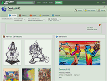 Tablet Screenshot of devious-92.deviantart.com