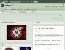 Tablet Screenshot of blackdove77.deviantart.com