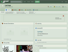Tablet Screenshot of larrinae.deviantart.com