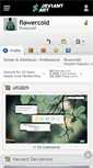 Mobile Screenshot of flowercold.deviantart.com