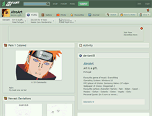 Tablet Screenshot of airoart.deviantart.com