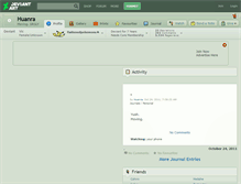Tablet Screenshot of huanra.deviantart.com