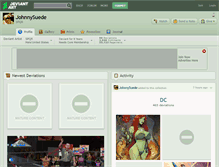 Tablet Screenshot of johnnysuede.deviantart.com