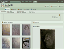 Tablet Screenshot of carrollart01.deviantart.com