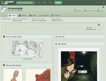 Tablet Screenshot of cinnamonp0p.deviantart.com