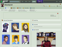 Tablet Screenshot of mikesstarart.deviantart.com
