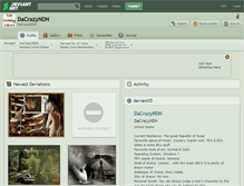 Tablet Screenshot of dacrazyndn.deviantart.com
