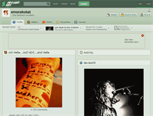 Tablet Screenshot of emonekokat.deviantart.com