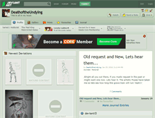 Tablet Screenshot of deathoftheundying.deviantart.com