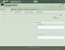 Tablet Screenshot of colormewonderful.deviantart.com