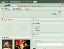 Tablet Screenshot of maxa66.deviantart.com