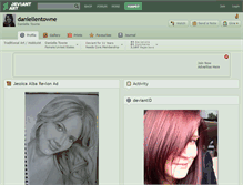 Tablet Screenshot of daniellentowne.deviantart.com