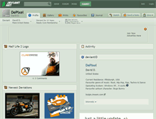 Tablet Screenshot of depixel.deviantart.com