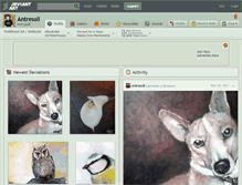 Tablet Screenshot of antresoll.deviantart.com
