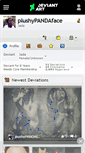 Mobile Screenshot of plushypandaface.deviantart.com