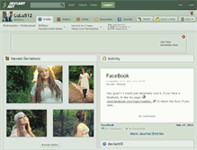 Tablet Screenshot of lulu512.deviantart.com