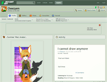 Tablet Screenshot of cheezyem.deviantart.com