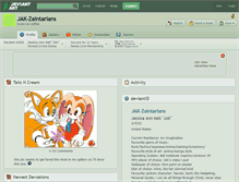 Tablet Screenshot of jak-zaintarians.deviantart.com