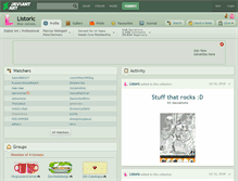 Tablet Screenshot of listoric.deviantart.com