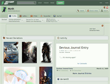 Tablet Screenshot of mcnh.deviantart.com