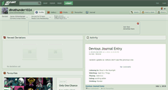 Desktop Screenshot of dinothunder1024.deviantart.com