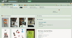 Desktop Screenshot of free-your-spirit.deviantart.com