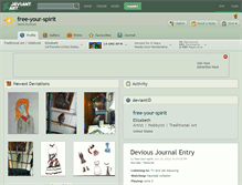 Tablet Screenshot of free-your-spirit.deviantart.com