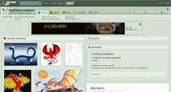Desktop Screenshot of mythical-creatures.deviantart.com
