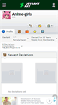 Mobile Screenshot of anime-girls.deviantart.com