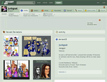 Tablet Screenshot of junkgoat.deviantart.com