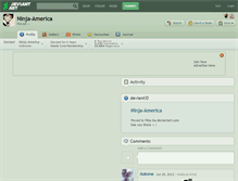 Tablet Screenshot of ninja-america.deviantart.com