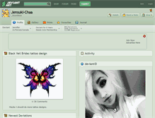 Tablet Screenshot of jensuki-chaa.deviantart.com