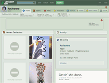 Tablet Screenshot of kacieanne.deviantart.com